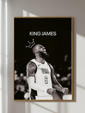 LeBron James Poster - King James Art - Lakers Basketball - Instant HD Download + FREE Smartphone Wallpaper