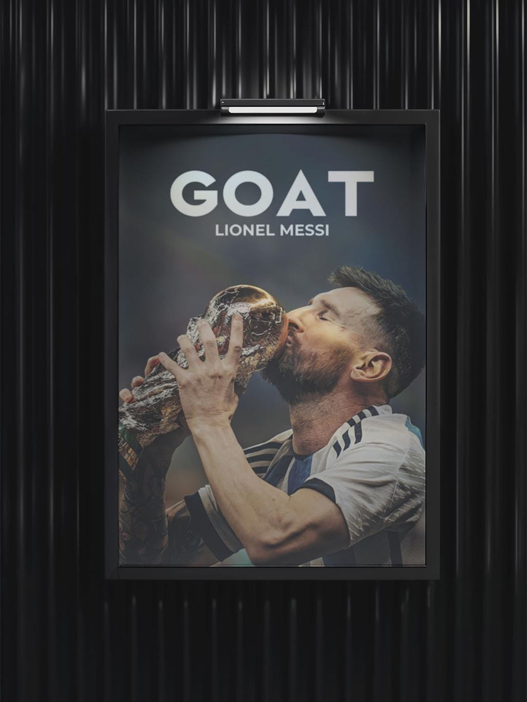 Lionel Messi Poster - The GOAT Soccer - Argentina World Cup Legend - Instant HD Download + FREE Smartphone Wallpaper