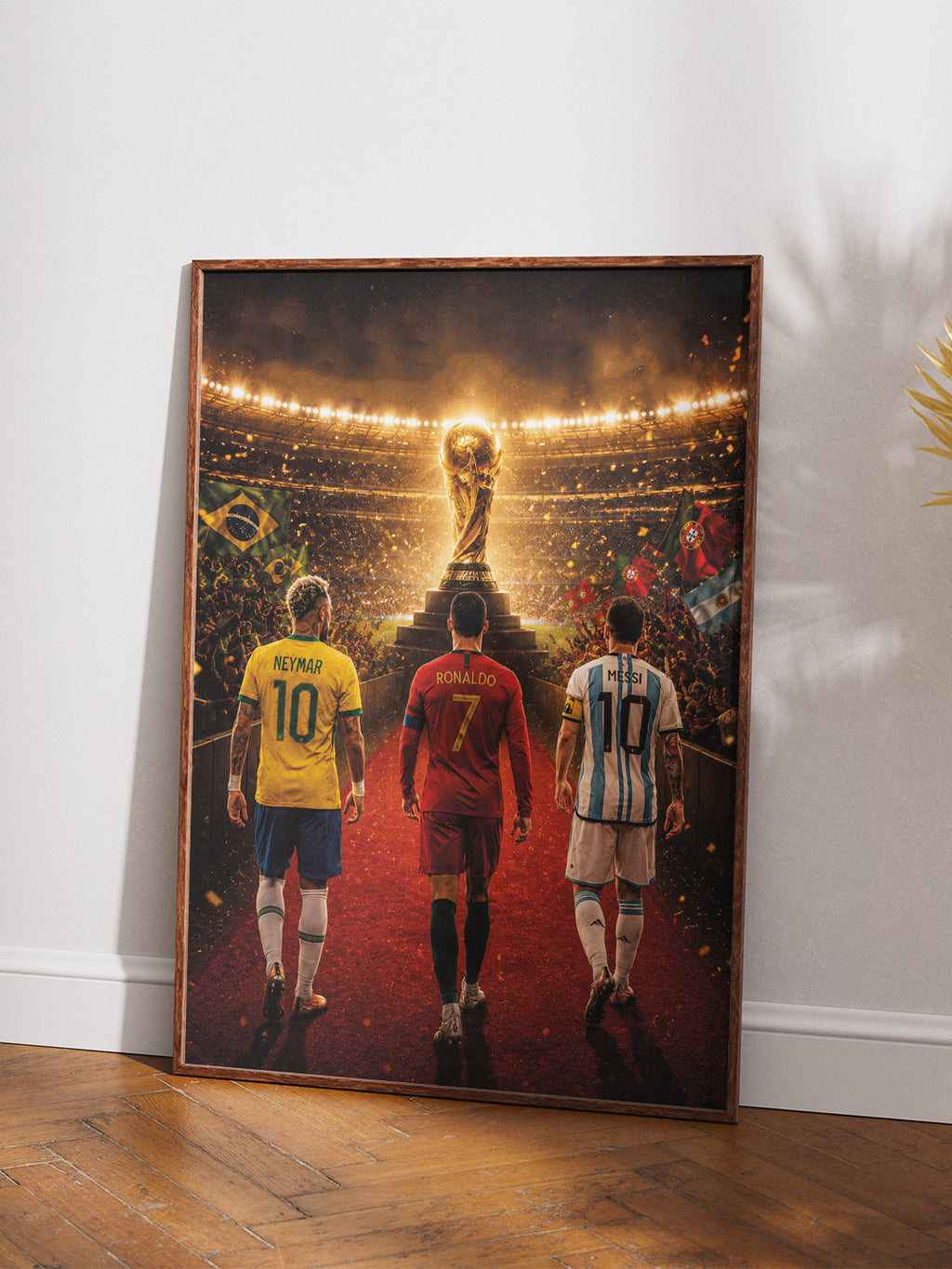 The Last Dance Soccer Poster & Digital Wallpaper Bundle – Messi, Ronaldo, Neymar World Cup 2026 | High-Res Print PDF & JPG, Desktop & Phone Backgrounds