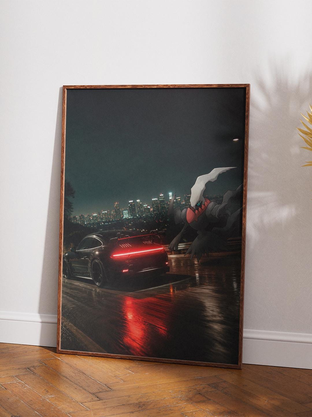 Darkrai × Porsche GT3 RS — Anime Car Digital Bundle | 4K Poster & Phone Wallpaper