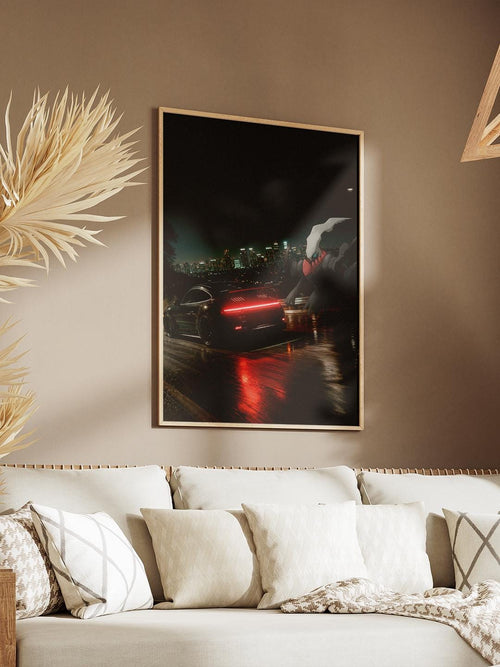 Darkrai × Porsche GT3 RS — Anime Car Digital Bundle | 4K Poster & Phone Wallpaper