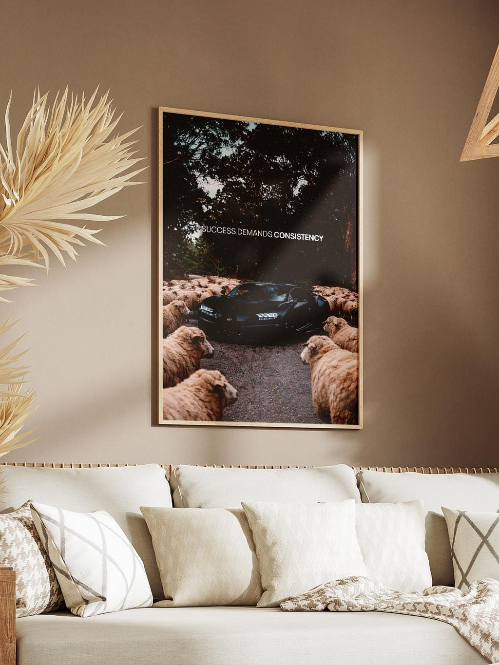 Bugatti Digital Poster + FREE Wallpaper - Success Consistency - Supercar Wall Art - Luxury Motivational Print - Home Office Decor